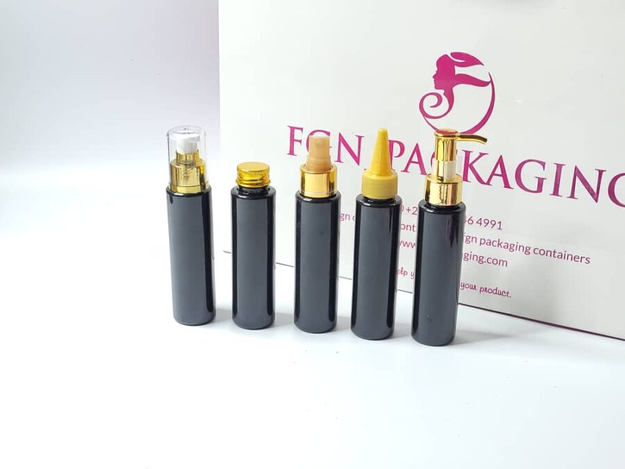 12pcs of 100ml long black bottle