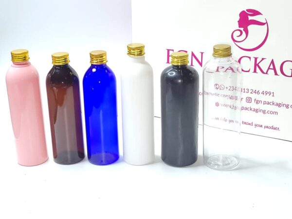 12pcs of 250ml long bottle with golden screw