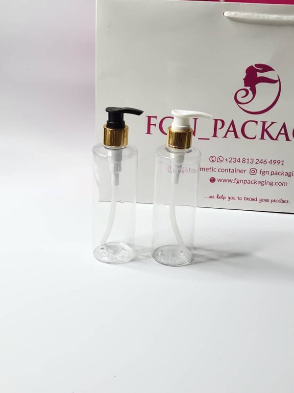 12pcs of 250ml transparent bottle