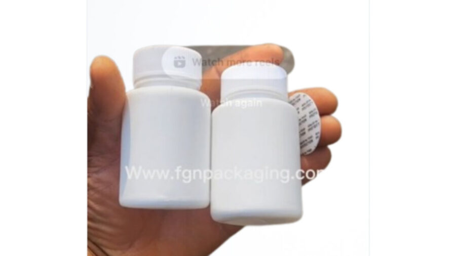 12 pcs of plain  white capsule jar